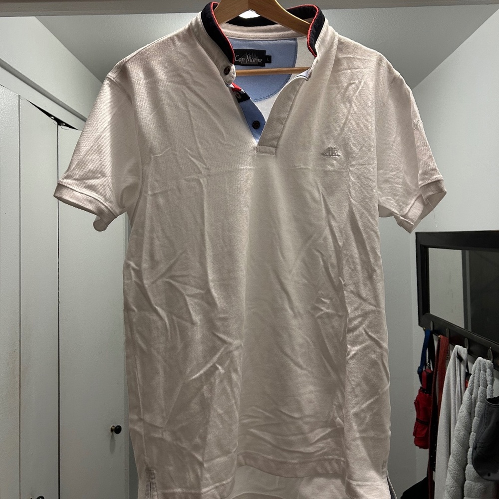 Polo shirt with Mao collar